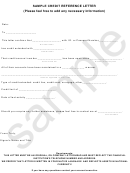Sample Credit Reference Letter Printable pdf