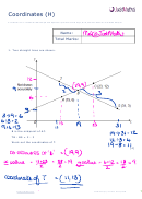 Maths Gcse Sample And Specimen Questions Wirh Answers - Coordinates (H) - Mel Printable pdf