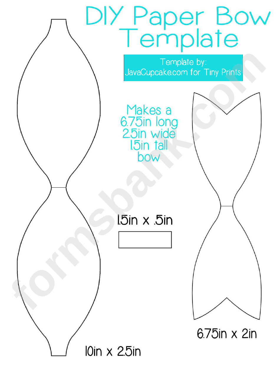 Printable Hair Bow Template Pdf Printable Templates