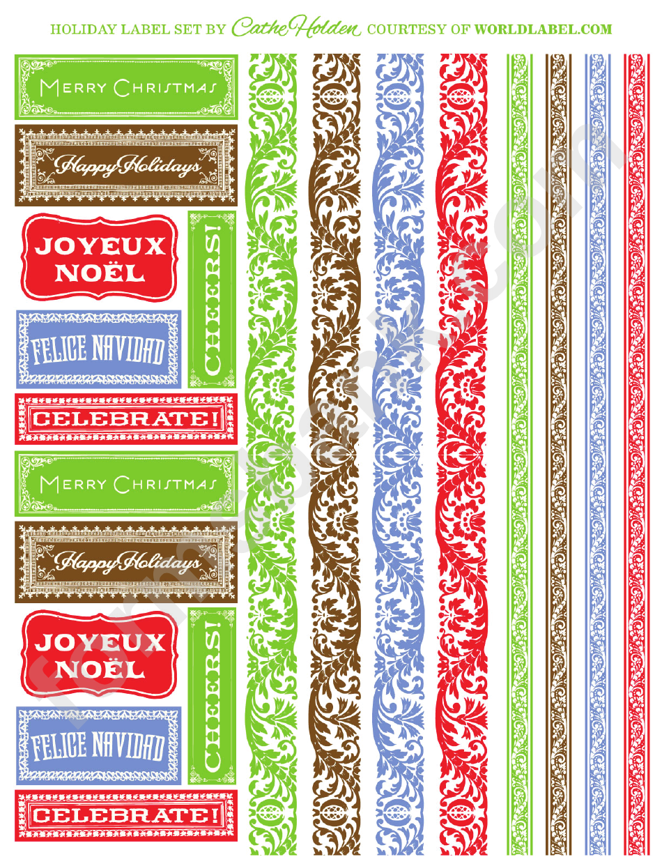 Christmas Gift Label Template