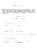 Math 112 Final Exam Study Aid Worksheet With Answer Key Printable pdf