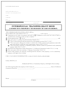 Interspousal Transfer Grant Deed Form - Community Property With Right Of Survivorship