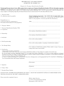 Substitute Form W-9 - Request For Taxpayer Identification Number