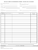 Bulk Sample Submission Form / Chain-of-custody Form