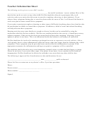 Letter To Teacher About Child's Asthma Template