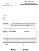Fillable Website Login Request Form - National Partners Printable pdf