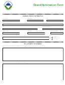 Fillable Board Nomination Form Printable pdf