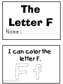 Letter F Activity Sheet