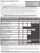 Student Immunization Form - Minnesota Department Of Health