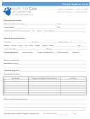 Fillable Patient Referral Form For Veterinary - Austin Vet Care At Central Park Printable pdf