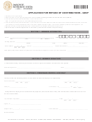 Application For Refund Of Contributions Form - Employees' Retirement System Of Georgia