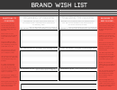 Brand Wish List Strategy Template