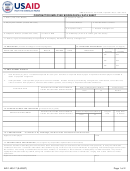 Form Aid 1420-17 - Contractor Employee Biographical Data Sheet Printable pdf