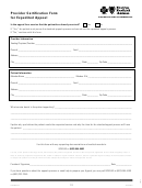 Form D12518 - Bcbs Provider Certification Form For Expedited Appeal