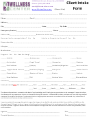 Client Intake Form - 9th St Wellness Center