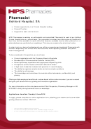 Sample Pharmacist Job Description Template Printable pdf