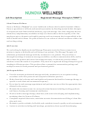 Sample Registered Massage Therapist Job Description Template