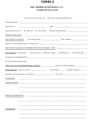 Patient History Form Printable pdf