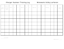 Charger Summer Training Log Template