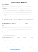 Research/genealogy Request Form Printable pdf
