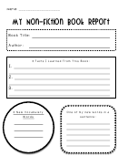 My Non-Fiction Book Report Template Printable pdf
