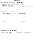 7.2 General Form For A Linear Equation Worksheet