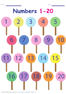 Number Chart 1-20 - Candy
