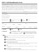 Fillable Form Eeo-1 - Self-Identification Form Printable pdf