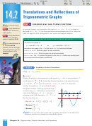 14.2 Translations And Reflections Of Trigonometric Graphs Worksheet