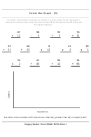 Easter Bar Graph - (d) Worksheet With Answer Key