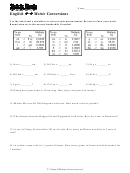 English-metric Conversions Worksheet With Answer Key - T. Trimpe, 2000