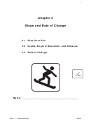 Math 11 Chapter 3 Slope And Rate Of Change Worksheet With Answers