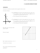 Math 10 Chapter 7 Linear Equations And Graphs - 7.1 (i) Slope-intercept Form Worksheet