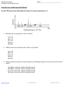 Psi Ap Chemistry Periodic Trends Mc Review Periodic Law And The Quantum Model Worksheet