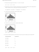 Organizing Data Worksheet - Stats Tech Printable pdf