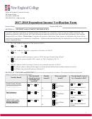 Dependent Income Verification Form Printable pdf