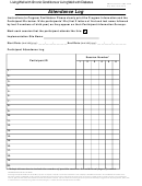 Cdsmp Workshop Participant Attendance Log Printable pdf