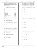 Eog Mathematics Test With Answer Key - 5th Grade, North Carolina Public Schools
