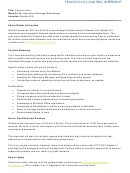Sample Finance Intern Job Description Template