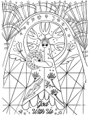 God With Us Religious Coloring Sheet