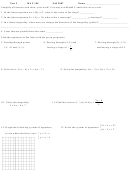 Equation Worksheet - Mat 190, 2007