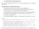The Binomial Distribution Worksheet