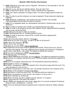 Spanish I Eoc Practice Test Answers Printable pdf