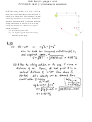Hw Set Iv '- Physics 1401 (1) Homework Solutions