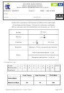 Form 3 Physics - Boys'' Secondary Mosta Half-yearly Examinations - Kullegg Maria Regina, 2012