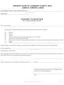 Form 18.3 - Consent To Adoption - Clermont County