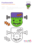 Frankenstein And Mummy Cup Templates Printable pdf