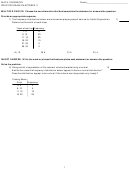 Math Exam Worksheet With Answer Key - Math 103/gracey