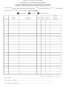 Community Service Record Of Volunteer Service Hours Form