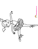 Vampirina Ballerina Coloring Sheet Printable pdf
